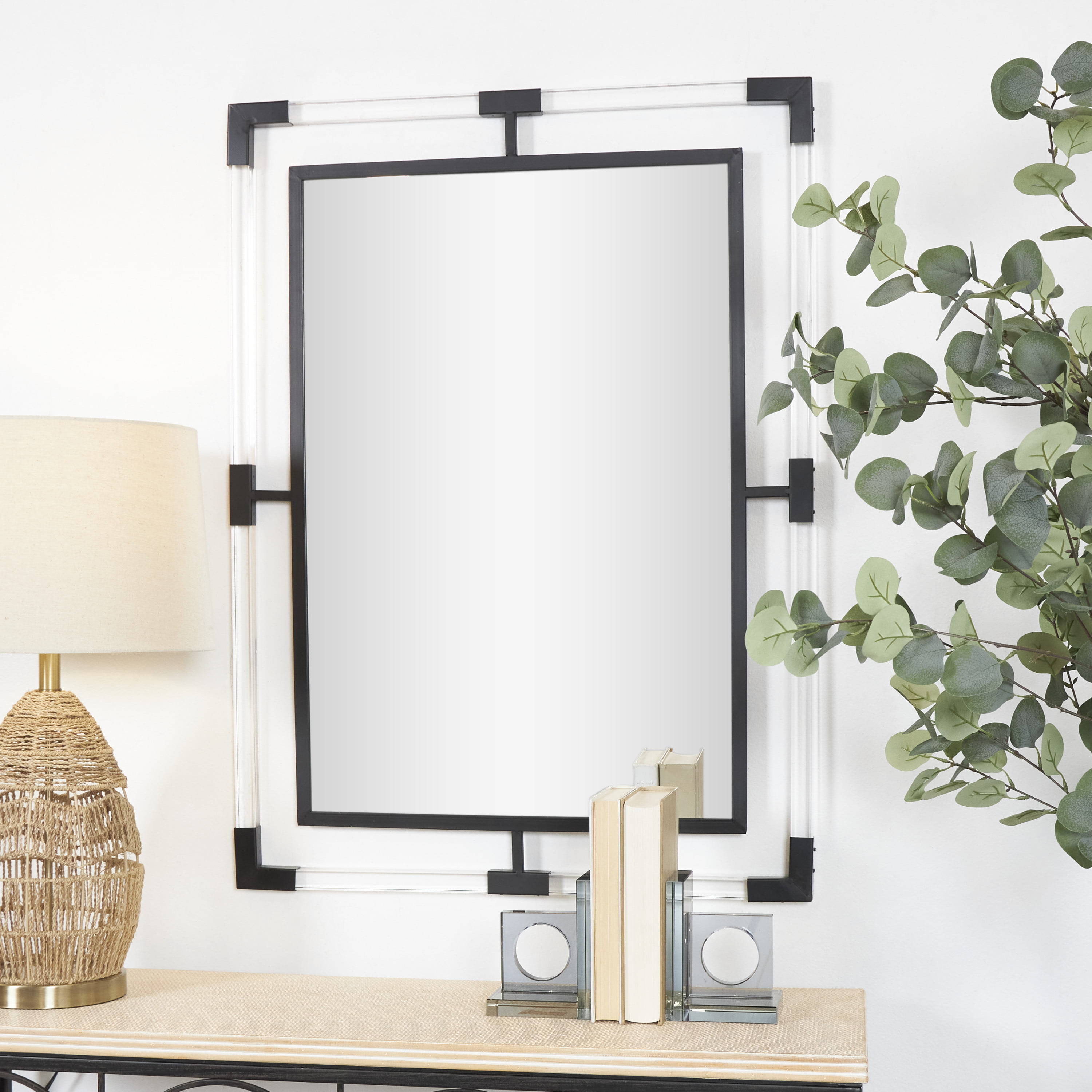 Frame My Mirror Add A Frame - Black 36 x 36 Mirror Frame Kit- Ideal for  Bathroom, Wall Decor, Bedroom and Livingroom - Moisture Resistant - Dawson