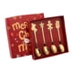 thumbnail image 4 of Cubiertos navideños con caja de regalo, utensilios reutilizables, cuchara multiusos de acero inoxidable 4 piezas, 4 of 9