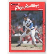 1990 Donruss Greg Maddux #158 Chicago Cubs Baseball Card