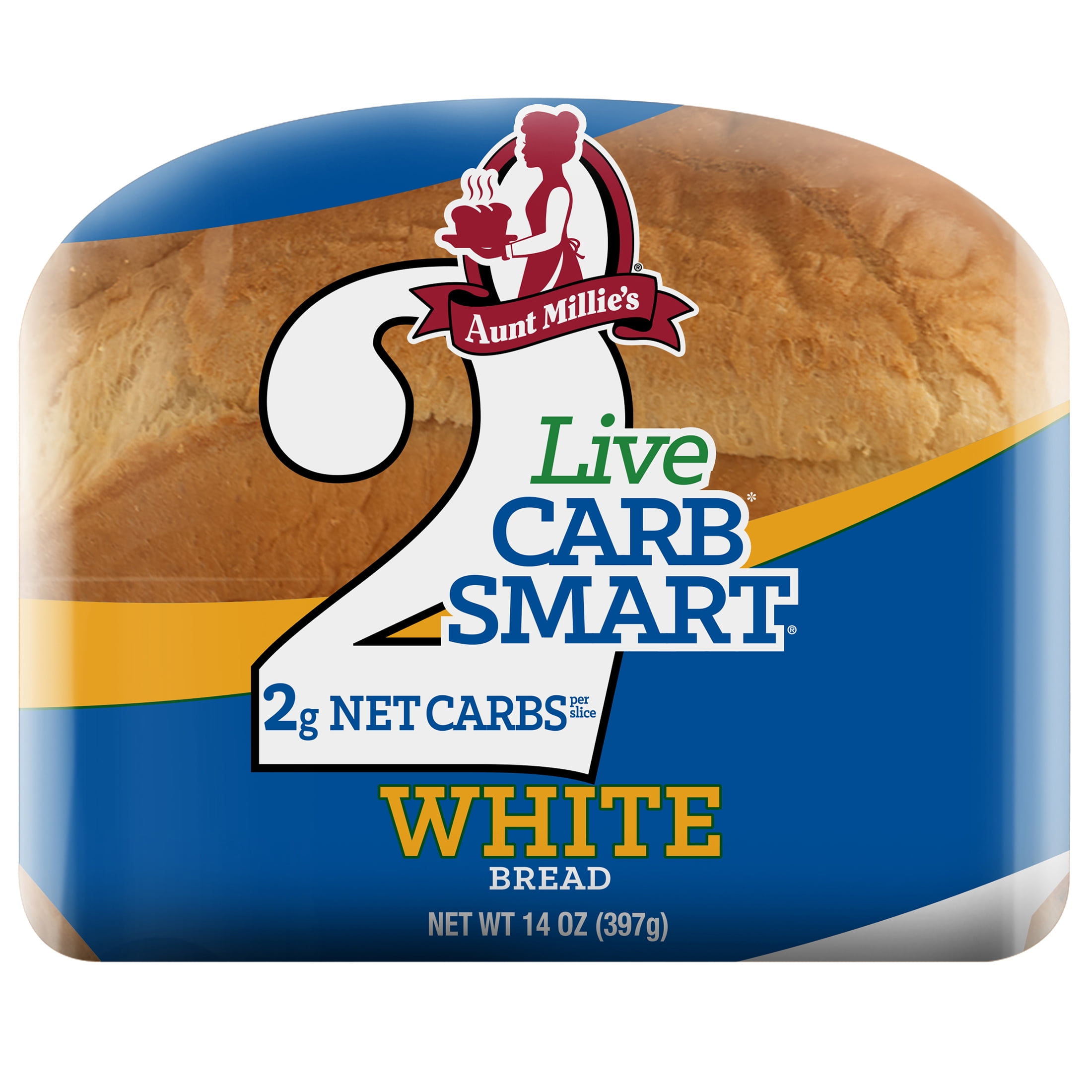 Aunt Millie's Live Carb Smart White Bread Loaf, 14 oz