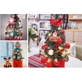 thumbnail image 4 of Korean Pink Mini Christmas Tree Set, Desktop Christmas Tree Ornaments with LED Lights Snow Tree Gifts (Gold 45CM), 4 of 5