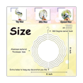 thumbnail image 2 of 4Pack 8Inch Sublimation Wind Spinner Blanks,3D Double Sided Sublimation Wind Powered Kinetic Sculpture for Yard Garden, 2 of 6