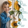thumbnail image 3 of Blackout Kids Curtains,White Sunflower Seed Leaf Pattern Childrens Insulated Curtains Set Of 2,Bedroom Essentials,Toddler Room Decor 52"x63", 3 of 5