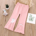 thumbnail image 1 of Temporada de primavera 2023, pantalones acampanados para niñas, prendas de vestir exteriores elegantes, pantalones versátiles de moda para niños, recién llegados, 1 of 5