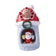 thumbnail image 4 of Escultura de resina para decoración de casas de pueblo navideñas, artesanías con luz, suministros de bricolaje, adorno iluminado para chimenea de Papá Noel, 4 of 8