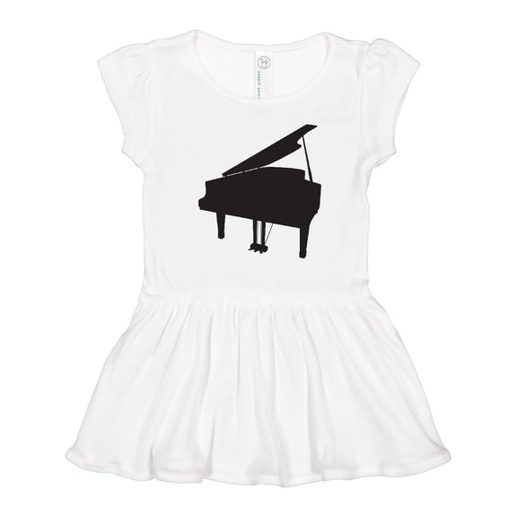 Inktastic Piano Silhouette Girls Toddler Dress