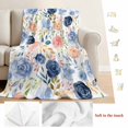 thumbnail image 5 of Colorful Flowers Blanket Soft Cozy Warm Throw Blanket for Couch, Plush Fuzzy Flannel Fleece Blankets for Sofa, Watercolor Botanical Farmhouse Floral Bed Blankets Lightweight Gifts for Women, 40"x60", 5 of 9