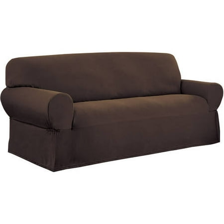 Mainstays 1 Piece Stretch Fabric Sofa Slipcover As Low 50 0 Mainstays 1 Piece Stretch Fabric Sofa Slipcover