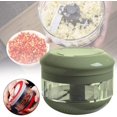 thumbnail image 2 of Mini Manual Vegetable Chopper Garlic Chopper Vegetable Chopper With Bowl Food Supplement Puree Machine, 2 of 5