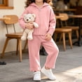 thumbnail image 6 of Cethrio Girls Knitted Outfit Sets, Fall 2 Piece Long Sleeve Casual Girls' Clothing Sets Pink Size 6, 6 of 7
