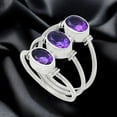 thumbnail image 4 of Natural African Amethyst 925 Sterling Silver Ring s.8 Jewelry R-1566 AGR1011_C_8, 4 of 6
