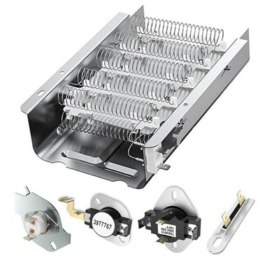 279838 Dryer Heating Element with Thermostat Thermal Fuse 279816 3392519 for Whirlpool Kenmore Maytag Amana Dryer