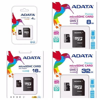 ADATA 16GB 16G Micro SD HC Class 10 TF Flash SDXC Memory Card Mobile New Pack 4 