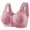 #05 Pink 【Mix, Match & Rotate: Stock Up on Your Favorite Colors】, variant on Women's Plus Size Daily Bra, Front Buckle Bra, Wireless Bra, No Underwire, Fixed Cup, Gathered, Breathable, Comfortable, Supportive, Lifting, Seamless Smooth Bra for Daily Wear