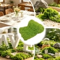 thumbnail image 4 of Moss Table Runner for Crafts 19.7x19.7 Inch Artificial Moss Sheet Roll Carpet Blanket for Wall Roof Garden Graduation Wedding Birthday Party Table Decoration Green, 4 of 6