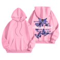 thumbnail image 4 of Chandail à Capuche Imprimé Lettre Mode Femme Manches Longues Décontracté Sportif Confortable, 4 of 5