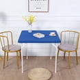 thumbnail image 3 of HSHDLDF JISEN Housse de Dessus de Table Carrée pour Cocktail en Spandex Ajustée Extensible, Couvre-Nappe, Capuchon 38x38 Pouces E-Royal Blue, 3 of 6