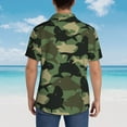 thumbnail image 6 of Daiia Camouflage Shark Hawaiian Shirt for Men Gentle Cotton Regular Short Sleeve Casual-Small, 6 of 9