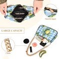 thumbnail image 2 of FORMRS Womens Shoulder Bag with Chain Strap Clutch Purse Cute Tote Handbag, Cartoon Plaid Lemon, 2 of 7