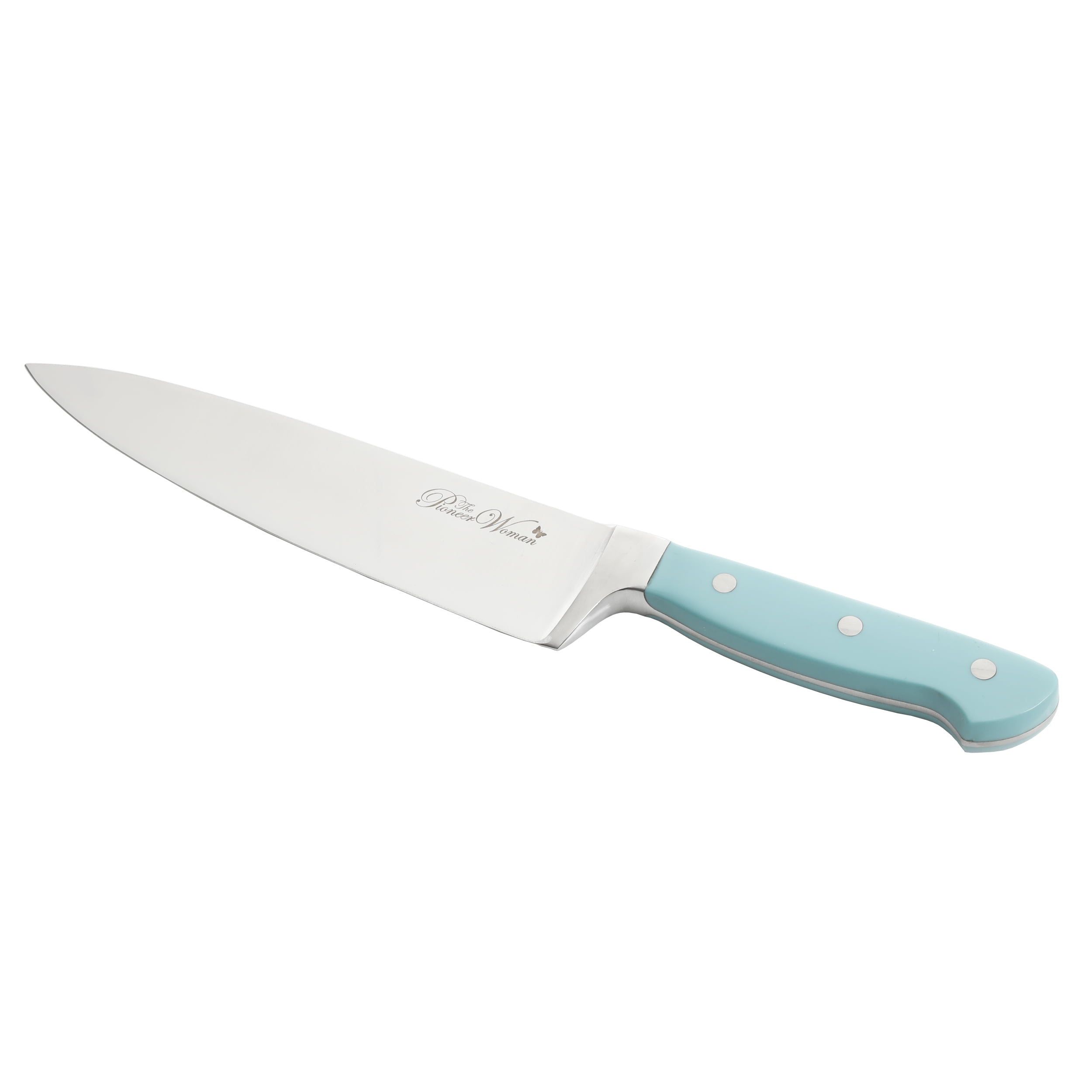 PAMPERED CHEF GREEN COLOR COATED UTILITY KNIFE #1508 WITH COVER