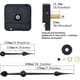 thumbnail image 2 of High torque long shaft clock movement clock motor with 7 inch spade hands., 2 of 5