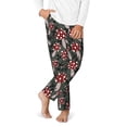 thumbnail image 2 of Hirioo Autumn Forest Mushrooms for Teenagers' Pajama Pants Womens Lounge Pants with Pockets Pj Bottoms Pants for Men-XS(5-6), 2 of 6