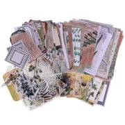 Abaima 260 Pcs Vintage Scrapbooking Stickers and Paper, DIY Washi Stickers, Scrapbooking Stuff for Adults and Kids, Nature Antique Paper Stickers Retro Decorative Decals for Art Journaling