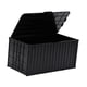 thumbnail image 5 of Estuche de almacenamiento de contenedor de carga en miniatura con tapa y soporte único de gran capacidad. Negro, 5 of 9