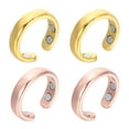 thumbnail image 1 of Miangastore 4Pcs Balance Energy Finger Loop Lymphatic Drainage Rings Lymph Detox Hand Ornament, 1 of 8