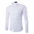 thumbnail image 1 of Txlixc Camisa formal de manga larga para hombres Txlixc  moda, 1 of 7