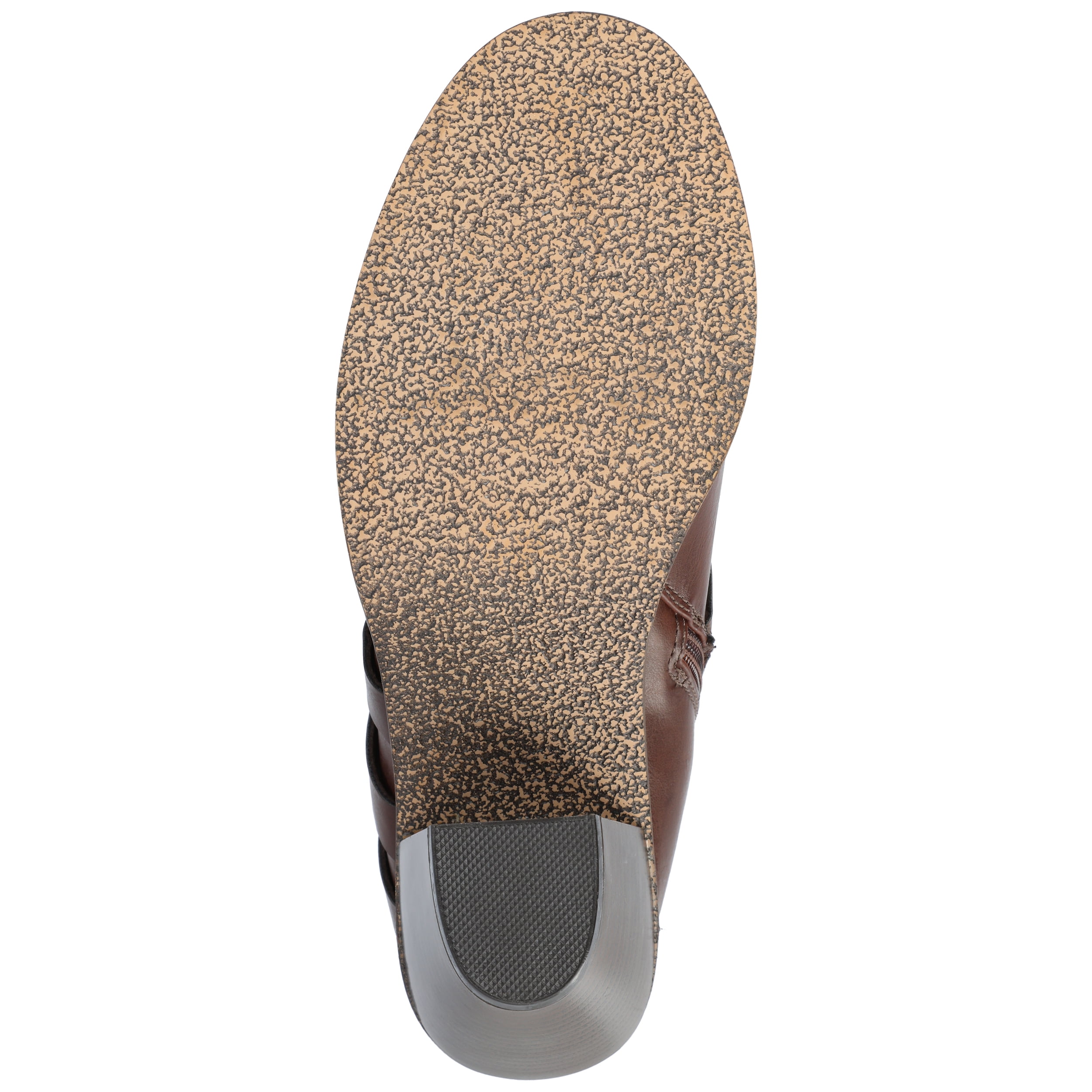 Journee Womens Strap Inside Zip Stacked Heel Booties, Widths Available