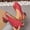 Red, variant on Women Solid Classic Thick Sole Hollow Out High Shoes Casual Layout for Summer Outdoor