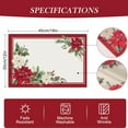 thumbnail image 6 of mubwai Christmas Poinsettia Placemats Set of 4, 12x18 Inch Winter Holiday Kitchen Dinning Table Mats Washable Place Mats for Indoor Outdoor Home Party Décor, 6 of 6