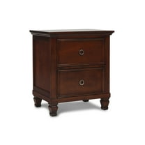 New Classic Furniture Tamarack Solid Wood 2-Drawer Nightstand in Cherry