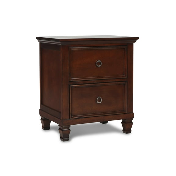 New Classic Furniture Tamarack Solid Wood 2-Drawer Nightstand in Cherry