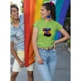 thumbnail image 2 of Live With Pride Banner T-Shirt Women -Smartprints Designs, Female Large, 2 of 4