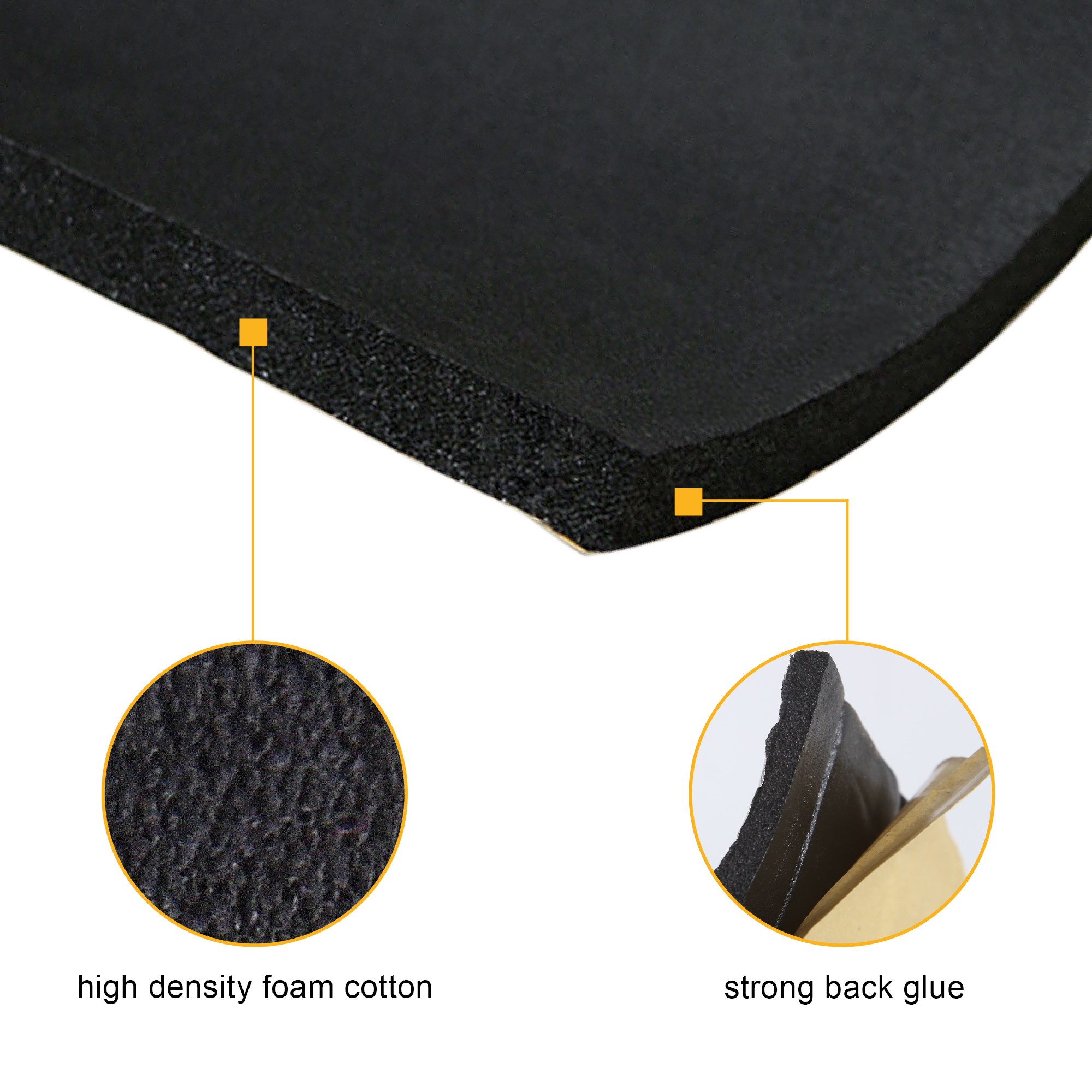 Unique Bargains Universal 394mil Car Fender Firewall Sound Deadening Insulation 79"x39"
