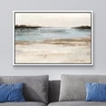 thumbnail image 2 of wall26 Framed Canvas Print Wall Art Pastel Blue Tan Paint Stroke Landscape Abstract Shapes Illustrations Modern Art Decorative Bohemian Multicolor for Living Room, Bedroom, Office - 16"x24", 2 of 5