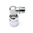 thumbnail image 2 of Sonducket Adaptador de manguera de 360 ​​grados bajo alto segundo tornillo rosca ajustable plateado conector regulador de esnórquel buceo Deportes acuáticos SA-11, 2 of 6