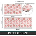 thumbnail image 3 of Strawberry Kitchen Mats Set 2 Piece Pink Strawberry Printed Decorative Rugs for Kitchen Low-Profile Strawberry Floormat Set of 2 Modern Heavy, 3 of 6