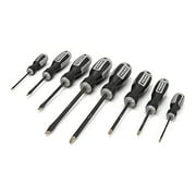 Steelman 8-Piece Diamond Tip Screwdriver Set, Variety of Slotted and Phillips Sizes, Magnetized Tips, Durable Steel, Rust-Resistant Black Oxide Coating