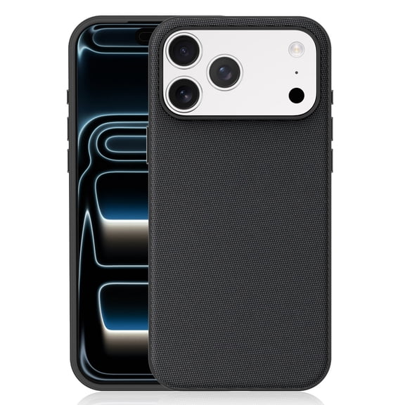 Case for iPhone 17 Pro Max with Anti-Scratch Microfiber Lining Fabric TPU Protective Cover, Compatible with MagSafe, Ultra Slim Lightweight Phone Case for iPhone 17 Pro Max, Black