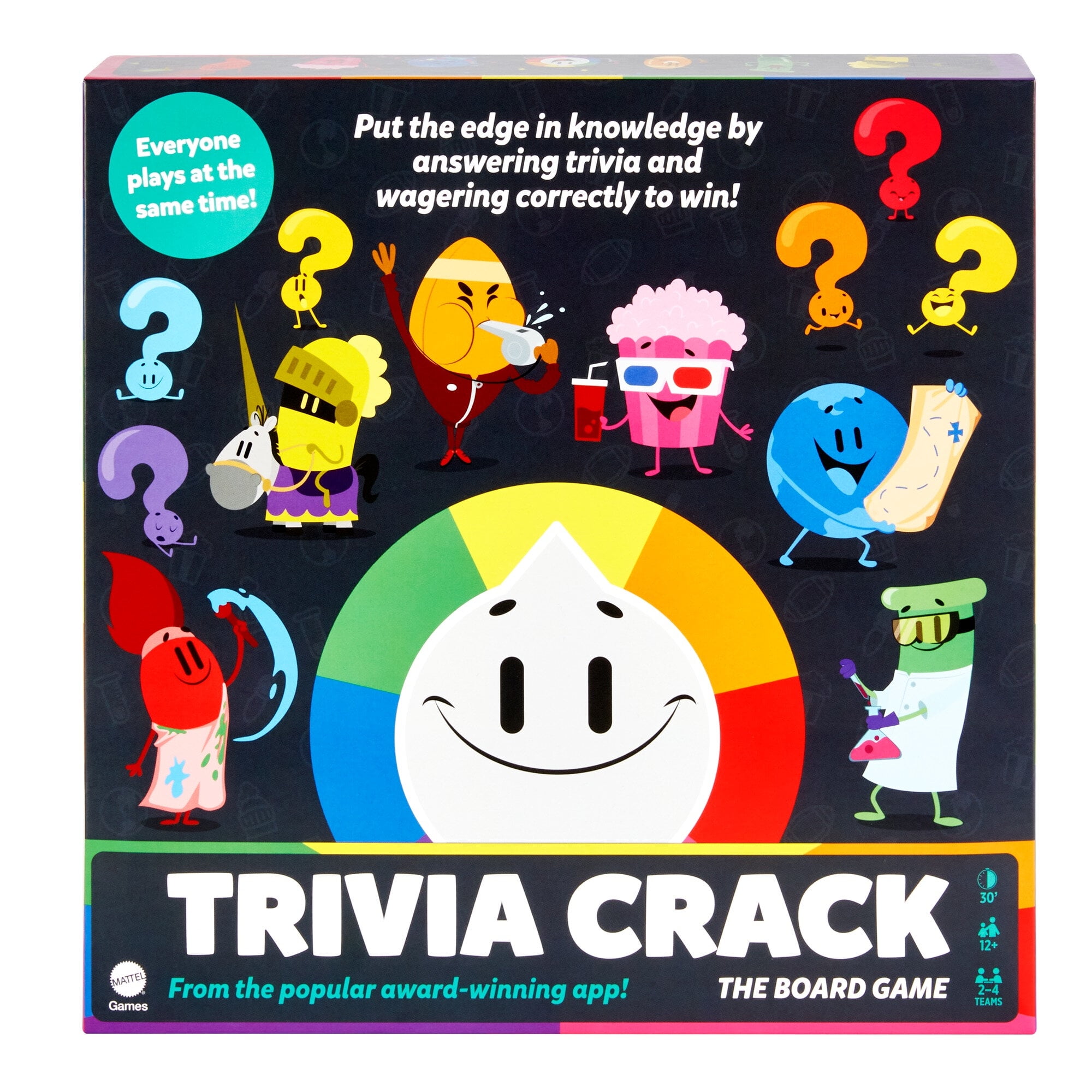 Trivia Crack The Board Game Based On The Popular Trivia Hits For 12 Year Olds And Up Walmart Com