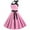 Pink, variant on IROINNID Women's Sleeveless A-Line Dress Round Neckline Flare Vintage Dress Halter Bow-knot Prom Swing Polka Dot Party Dress Regular Print Dress
