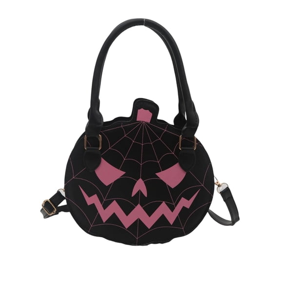 PANCHENH Halloween Pumpkin Crossbody For Gothic ‑O‑ Handbag Novelty Top Handle Satchel Purse With Removable Strap For Cosplay Party