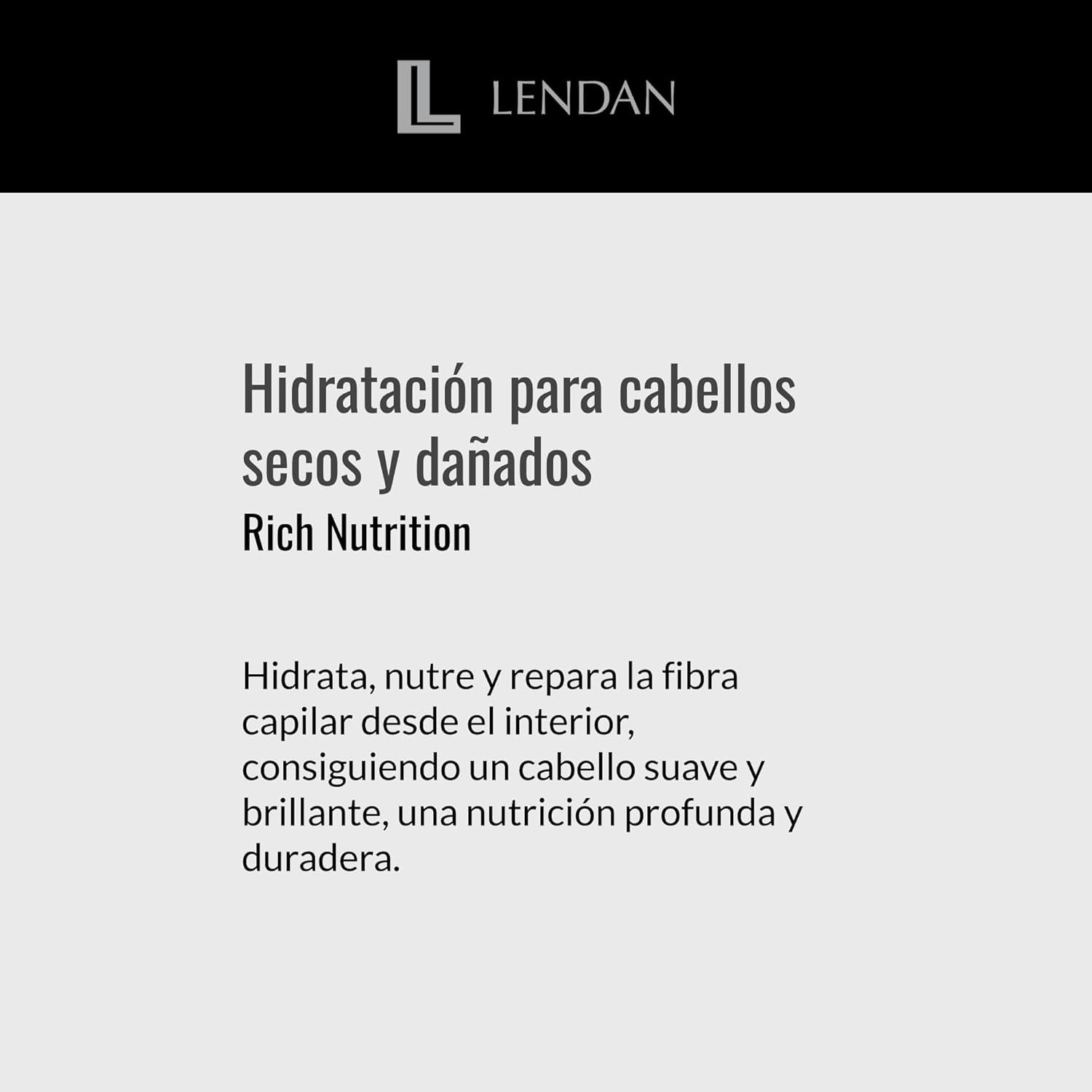 Lendan - Leave-In Hair Cream - Hydro-Nourishing Cream Rich Nutrition - 150 ml