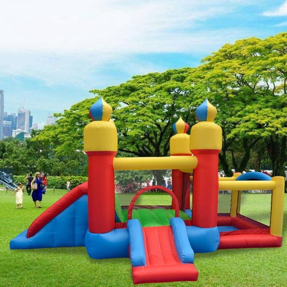 Mighty Inflatable Bounce House Castle Jumper Moonwalk Bouncer With Balls Without Blower BETT