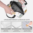 thumbnail image 5 of LNWH Fluttering Butterfly Pattern Lunch Bag, Reusable High Capacity Lunch Box, 5 of 8