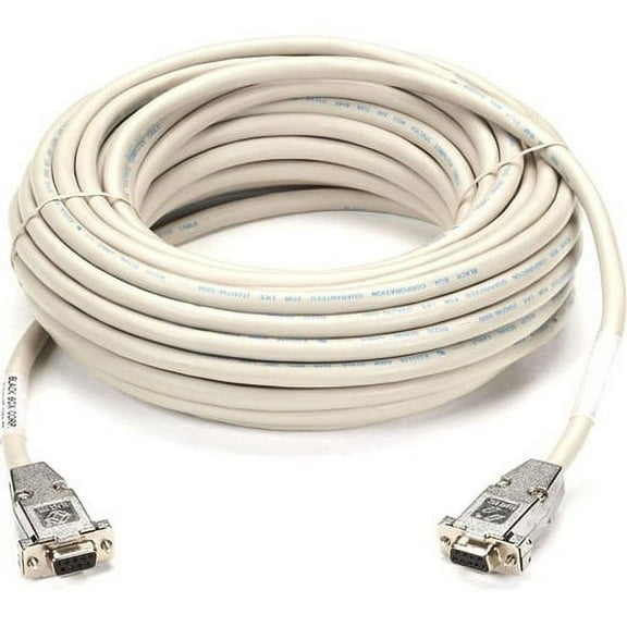Black Box EYN257T-0010-FF DB-9 F/F Serial Null-Modem Cable 10ft Gray