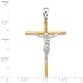 thumbnail image 4 of 14k Two Tone Gold Crucifix Pendant, 4 of 4